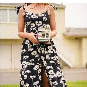 Floral Black and White Urban Outfitters Sundress